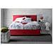 Letto Matrimoniale Brenda, Letto Contenitore Con Rivestimento In Tessuto, 100% Made In Italy, Apertura Frontale, Con Materasso Cm 160x200 Incluso, Rosso - Foto miniatura 4