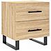 Comodino Rovere Sonoma 40x35x47,5 Cm In Legno Multistrato - Foto miniatura 2