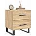 Comodino Rovere Sonoma 40x35x47,5 Cm In Legno Multistrato - Foto miniatura 3