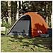 Tenda da Campeggio a Cupola 4 Persone Grigio e Arancione - Foto miniatura 3