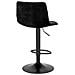 Set 2 Sgabelli Alti Middelfart - Nero - Velluto - 43x43x108 Cm - Foto miniatura 4