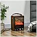 Camino Elettrico Con Fiamma Led, 3 Modalità Di Riscaldamento E Interruttore Di Sicurezza, 30.3x17.5x37.4 Cm - Foto miniatura 2