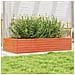 Fioriera Giardino Marrone Cera 110x60x23 Cm Legno Massello Pino - Foto miniatura 1