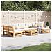 Set Salotto Da Giardino 8 Pz Con Cuscini Legno Massello Acacia - Foto miniatura 1
