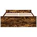 Giroletto Con Cassetti Rovere Fumo 140x190 Cm Legno Multistrato - Foto miniatura 3
