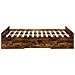 Giroletto Con Cassetti Rovere Fumo 140x190 Cm Legno Multistrato - Foto miniatura 4