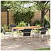 Set da Pranzo per Giardino di 7 Pezzi in Legno Massello di Teak, Tavolo da Pranzo All'aperto 180x90x75 cm in Legno Massello di Teak - Foto miniatura 2