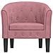 Poltrona Cabriolet Rosa in Velluto - Foto miniatura 3