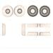 Cuscinetti Auricolari Di Ricambio In Silicone Per Cuffie Bluetooth Jbl Tune 520bt Beige - Foto miniatura 1