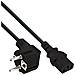 Cavo alimentazione, Spina Shucko CEE-7/7 90° a Presa IEC-320-C13, 0,3m - Foto miniatura 1
