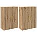 Armadi da Muro 2 pcs rovere artigianale 69.5 x 34 x 90 cm - Foto miniatura 1