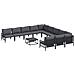 Set Divano da Giardino 12 pcs Antracite Acciaio - Foto miniatura 1