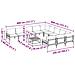 Set Divano da Giardino 12 pcs Antracite Acciaio - Foto miniatura 7