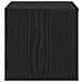 Armadio da Notte Rovere nero 40 x 40 x 30 cm Legno multistrato - Foto miniatura 6