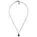 Collana Con Catena In Resina Color Smeraldo Placcata Argento - Foto miniatura 1