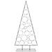 Albero di Natale Decorativo in Metallo Nero 210 cm - Foto miniatura 3
