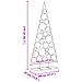 Albero di Natale Decorativo in Metallo Nero 210 cm - Foto miniatura 7