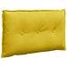 Cuscino per Schiena Giallo 80 x 50 cm Tessuto in Cords - Foto miniatura 1