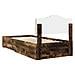 Struttura del letto Rovere fumé 90 x 200 cm Legno multistrato - Foto miniatura 9