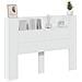 Testiera Bianco 140 x 16,5 x 103,5 cm Legno multistrato - Foto miniatura 3