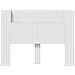 Testiera Bianco 140 x 16,5 x 103,5 cm Legno multistrato - Foto miniatura 5
