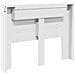 Testiera Bianco 140 x 16,5 x 103,5 cm Legno multistrato - Foto miniatura 7