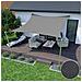 3x3 m Tenda a vela impermeabile da giardino grigia - Foto miniatura 5