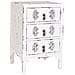 Comodino In Legno Con 3 Cassetti Bianco 45x36x70 - Foto miniatura 1