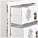 Comodino In Legno Con 3 Cassetti Bianco 45x36x70 - Foto miniatura 6