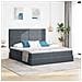 Letto con testiera Grigio scuro 180 x 200 cm Velluto - Foto miniatura 2