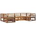 Set divani 6 pcs Naturale Legno di Acacia Massello - Foto miniatura 1