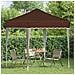 Tenda per feste a pop-up 195 x 195 x 245 cm Marrone - Foto miniatura 3