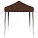 Tenda per feste a pop-up 195 x 195 x 245 cm Marrone - Foto miniatura 6