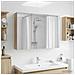 Mobiletto per specchio da bagno con lo scaffale Rovere Sonoma - Foto miniatura 2