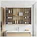 Mobiletto per specchio da bagno con lo scaffale Rovere Sonoma - Foto miniatura 4