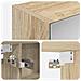 Mobiletto per specchio da bagno con lo scaffale Rovere Sonoma - Foto miniatura 9
