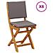 Sedie Bistro da Giardino 8 pcs Grigio Scuro 38 x 46 x 85 cm - Foto miniatura 1