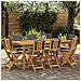 Sedie Bistro da Giardino 8 pcs Grigio Scuro 38 x 46 x 85 cm - Foto miniatura 2