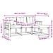 Set di divani da esterno con cuscino 4 pcs Bianco e Beige - Foto miniatura 8