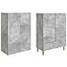Set di armadi 2 pcs 66 x 34,5 x 95 cm Legno ingegnerizzato - Foto miniatura 3