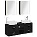 Set di mobili per il bagno 5 pcs Rovere Nero - Foto miniatura 1