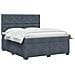 Letto box spring con materasso Grigio Scuro 140 x 190 cm - Foto miniatura 3