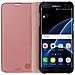 Custodia A Specchio Con Funzione Supporto Per Samsung Galaxy S7 Edge - Rosa - Foto miniatura 3