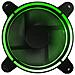 Ventola 120x120 12 Volt Connettore 3 Poli+4 Poli Molex Luce Verde - Foto miniatura 1