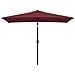 Ombrellone Con Palo In Metallo 300x200 Cm Bordò - Foto miniatura 1