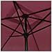Ombrellone Con Palo In Metallo 300x200 Cm Bordò - Foto miniatura 2