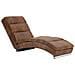 Poltrona Relax Marrone In Pelle Scamosciata Artificiale - Foto miniatura 2