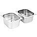 Contenitori Per Alimenti 2 Pz Gn 1/2 150 Mm In Acciaio Inox - Foto miniatura 2