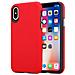 Custodia Compatibile Con Apple Iphone X / Xs In Rosso Garofano - Outdoor Coperchio Protettivo Ibrido Con Superficie Antiscivolo Extra Grip Con Design A Triangolo In Silicone E Plastica - Foto miniatura 5