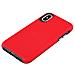 Custodia Compatibile Con Apple Iphone X / Xs In Rosso Garofano - Outdoor Coperchio Protettivo Ibrido Con Superficie Antiscivolo Extra Grip Con Design A Triangolo In Silicone E Plastica - Foto miniatura 10